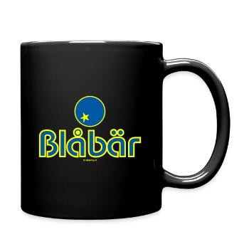 Heidelbeere - Tasse einfarbig - Schwarz - Rechts