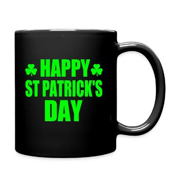 happy st patrick's day - Mug uni - noir - Droite