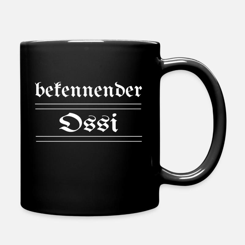 bekennender Ossi - Tasse einfarbig - Schwarz
