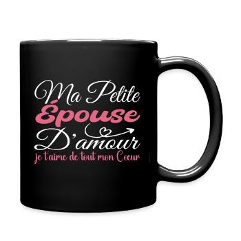 Cadeau épouse d'amour, meilleure épouse je t'aime - Mug uni - noir - Droite