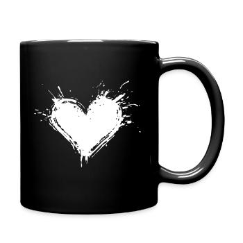 Symbole de coeur Amour Cadeau de la Saint-Valentin - Mug uni - noir - Droite
