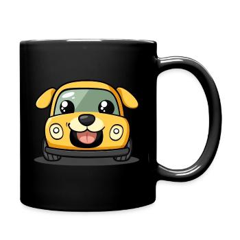 Cute Dog - Tasse einfarbig - Schwarz - Rechts