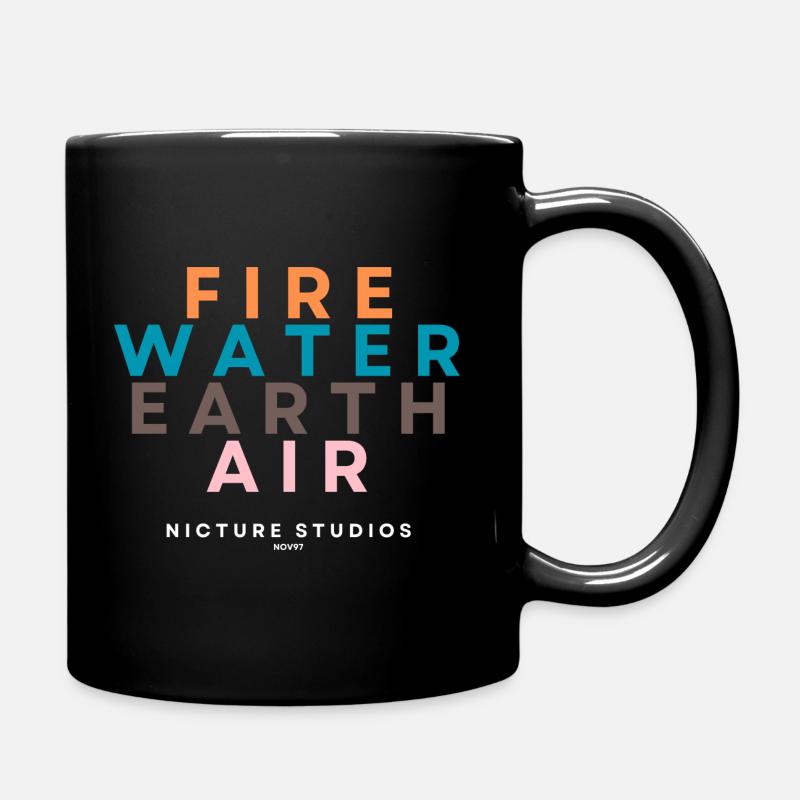 Nicture Studios Quatre Éléments - Mug uni - noir