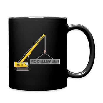 Model Making Crane Model Maker RC Hobby Remote Control - Full Colour Mug - black - Right