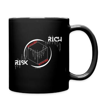 GESTIONNAIRE À RISQUE RICHE - Mug uni - noir - Droite