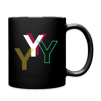 Y Letter - Full Colour Mug - black - Right
