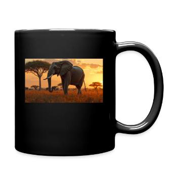 Elephant - Mug uni - noir - Droite