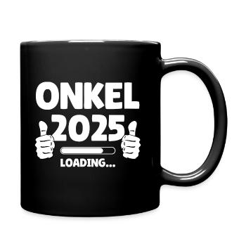 Onkel 2025 Loading - Tasse einfarbig - Schwarz - Rechts