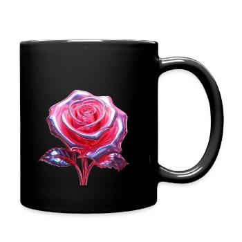 Chrom Rose - Tasse einfarbig - Schwarz - Rechts