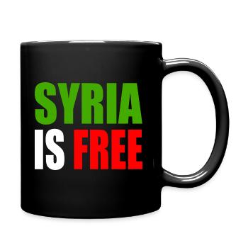 syrien - syria is free - Tasse einfarbig - Schwarz - Rechts