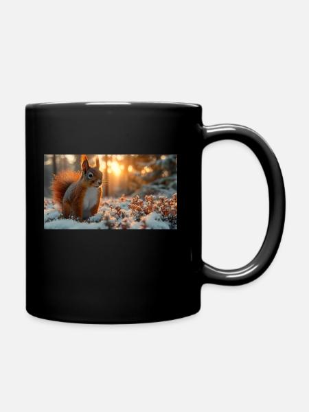 Écureuil - Mug uni - noir