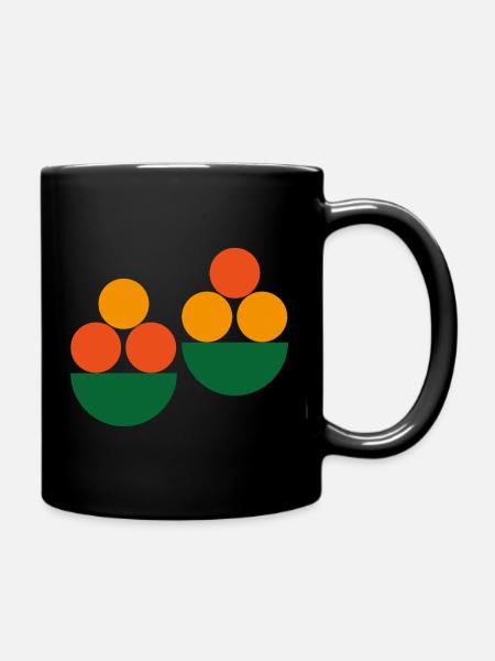 blumentopf - Tasse einfarbig - Schwarz