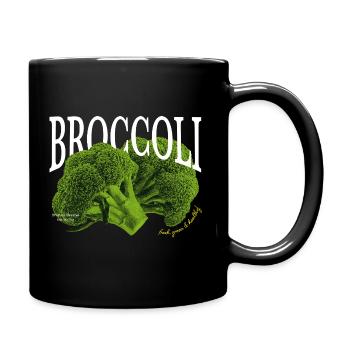 Brocoli – Design végétal esthétique - Mug uni - noir - Droite