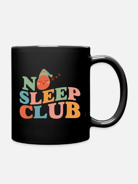 No Sleep Club Eltern-Edition - Tasse einfarbig - Schwarz