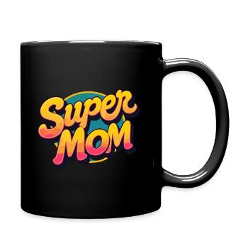 Super maman - Mug uni - noir - Droite