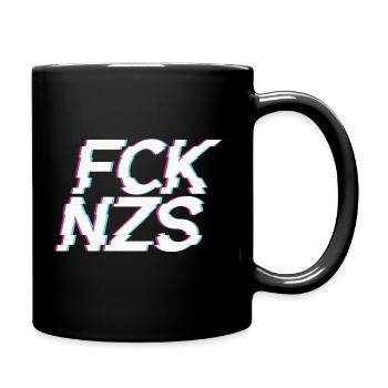 FCK NZS – Glitch - Full Colour Mug - black - Right