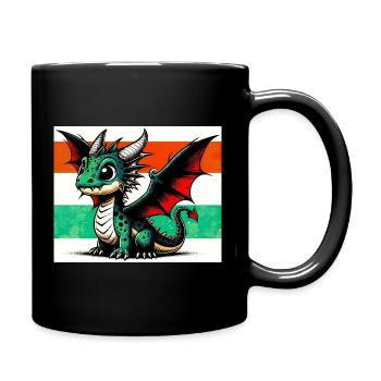 dragon - Full Colour Mug - black - Right