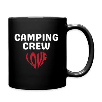 Camping Crew - Tasse einfarbig - Schwarz - Rechts