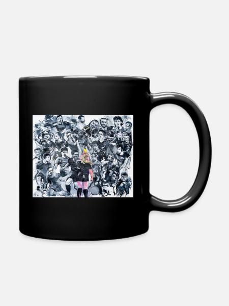 Football - Mug uni - noir