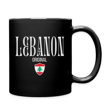 Originally from Lebanon, born in Lebanon - Full Colour Mug - black - Right