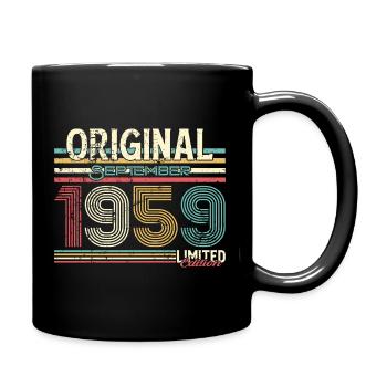 Retro September 1959 Limitierte Edition - Tasse einfarbig - Schwarz - Rechts