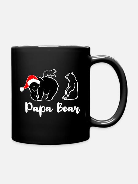 Papa Bear Cadeau Fierté et Tendresse - Mug uni - noir