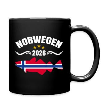 Voyage de pêche en Norvège 2026 - Mug uni - noir - Droite