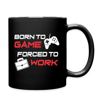 Gamer Work Ethic Graphic Tee - Full Colour Mug - black - Right