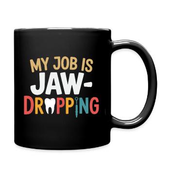 Design von Werkzeugen für Dentallabortechniker - Tasse einfarbig - Schwarz - Rechts