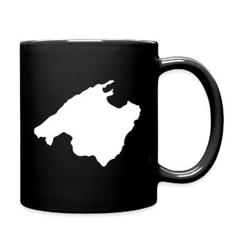Malle Umriss - Tasse einfarbig - Schwarz - Rechts