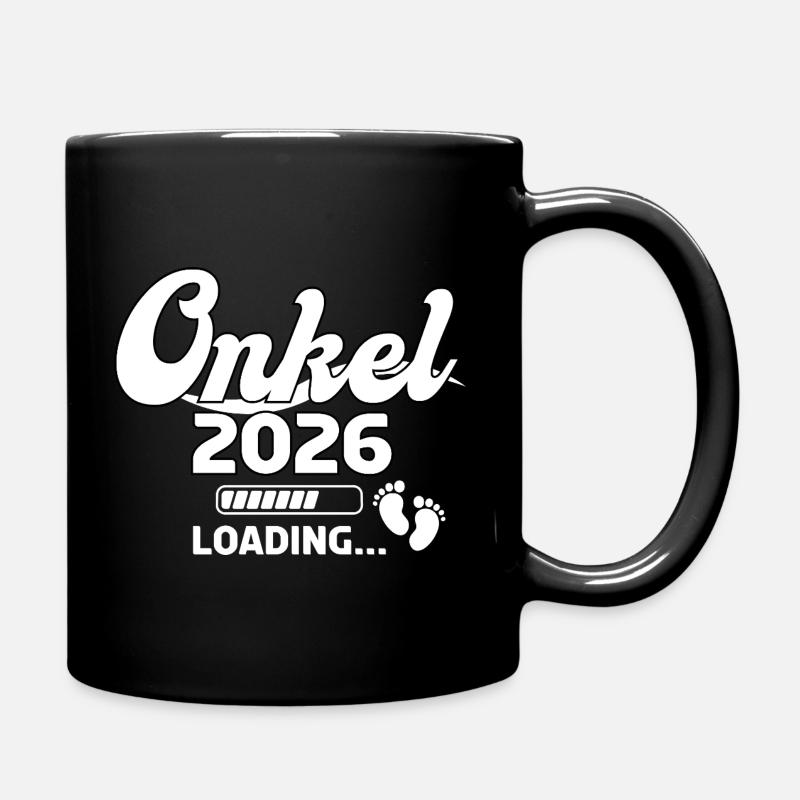 Onkel 2026 Loading Design - Tasse einfarbig - Schwarz