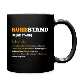 Retraite : Nouvelle passion pour le café - Mug uni - noir - Droite