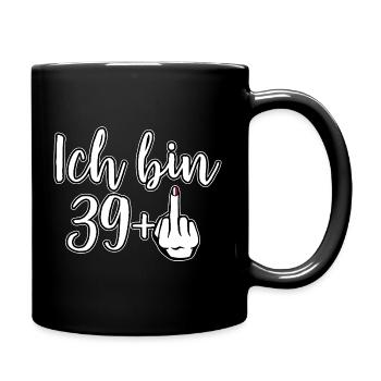 J’ai 39+ Provocation Doigt d’honneur Anniversaire - Mug uni - noir - Droite