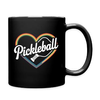 Coeur Pickleball - Mug uni - noir - Droite