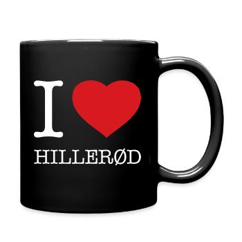 I love Hillerød - Tasse einfarbig - Schwarz - Rechts