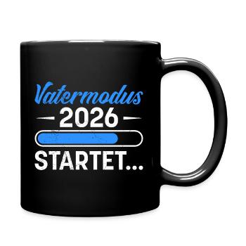 Future Dad FATHER MODE 2026 STARTS - Full Colour Mug - black - Right