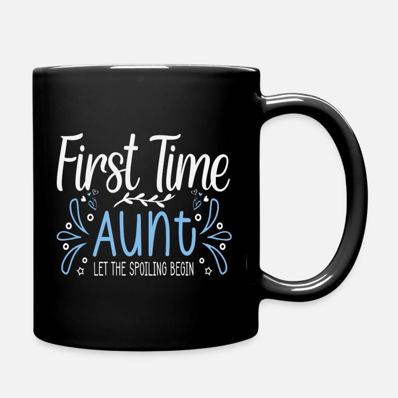 Première fois tante bientôt tante - Mug uni - noir