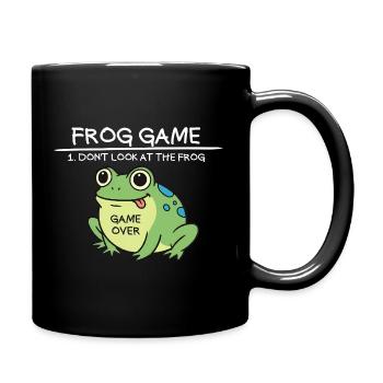 Frog Game Don't Look at the Frog Funny Fr - Full Colour Mug - black - Right