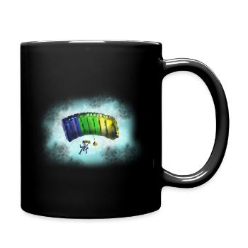 parachute - Full Colour Mug - black - Right
