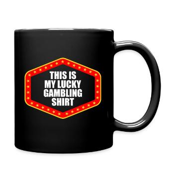 Lucky Gambling Casino Gambling Funny Player - Mug uni - noir - Droite