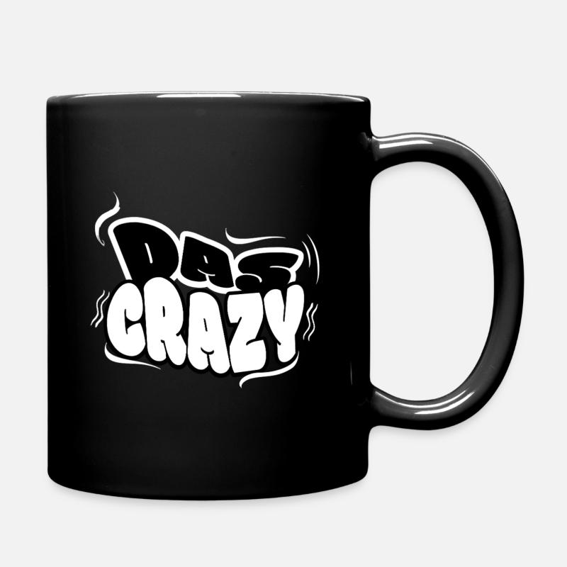 Das Crazy - Lustiges Jugendwort  - Tasse einfarbig - Schwarz