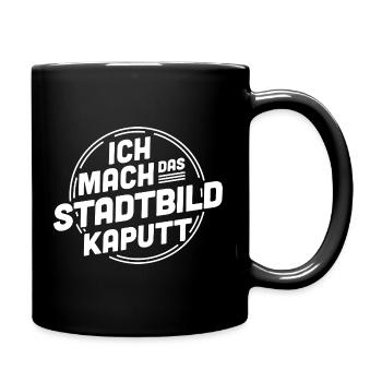 Je détruis le paysage urbain – Déclaration - Mug uni - noir - Droite