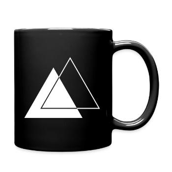 Conception géométrique des traïangles - Mug uni - noir - Droite