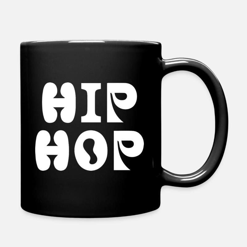 Écusson typographique hip-hop audacieux - Mug uni - noir