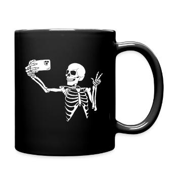 Ein letztes Selfie - Tasse einfarbig - Schwarz - Rechts