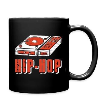 Turntable Rhythm Culture Vinyl DJ Vibes - Tasse einfarbig - Schwarz - Rechts