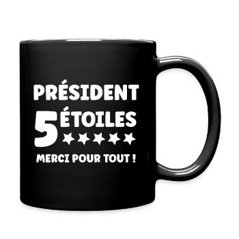 president - Full Colour Mug - black - Right
