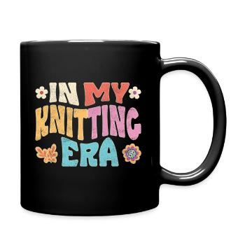 À l’époque du tricot - Mug uni - noir - Droite