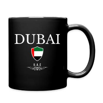 Souvenir Dubai, ich liebe Dubai - Tasse einfarbig - Schwarz - Rechts