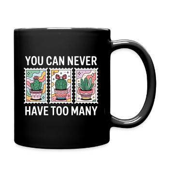 Funny Plant Succulent Cactus Collector - Full Colour Mug - black - Right